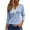 Blue, variant on Womens 3/4 Length Sleeve Tops V Neck Tunic Casual Dressy Blouse Floral Printed Shirts Basic Blouses Dressy Casual Fall Fashion Tunic Tops