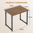 thumbnail image 4 of BestOffice 32 inch Computer Desk,Office Desk with Metal Frame,Adults can easily use it,Vintage, 4 of 6
