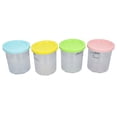 thumbnail image 1 of Contenedores De Pinta De Helado Con Tapas, 4 Recipientes De Repuesto De Pinta De Crema De 701-800 Ml, Seguros, Compatibles Con PC, A Prueba De Fugas Para Máquina De Helados, 1 of 7