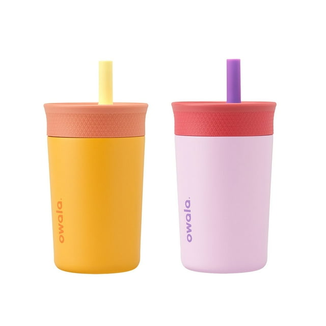 Owala 354 mL (12 oz) Kids Tumblers, 2-pack yellow