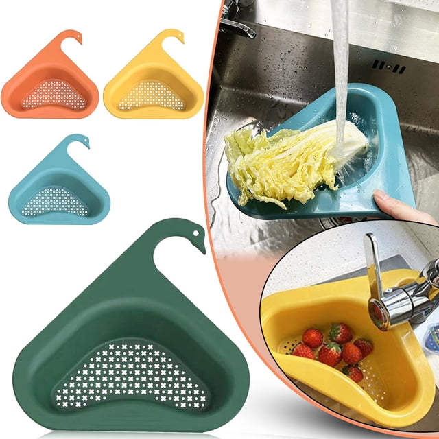 1PC Shower Soap Dish With Hook Strainer Strainer Kitchen Triangular Sink Sink Sink Organizer Tray Shelf Tea Rack Storage Filter Strainer For Vegetable/Fruit Pcs Kitchen Basket Sink 4 Rack