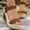 Brown, variant on Women's Wedge Platform Sandals Dressy Casual Comfortable Summer Height Increasing Open Toe Ankle Strap Buckle Women Sandal Brown 9.5(43)