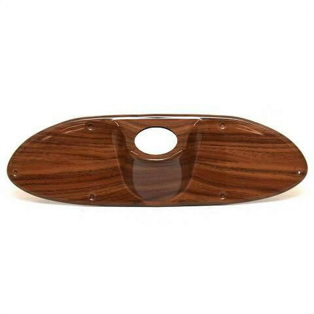 Boat Blank Dash Panel Clock Gauge Glossy Woodgrain