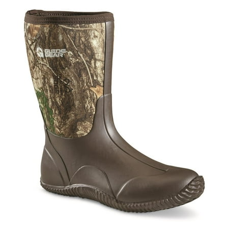 

Guide Gear Mens Mid Camo Bogger Rubber Boots Waterproof Rain Hunting Shoes