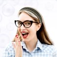 thumbnail image 6 of Unique Bargains Rhinestone Headband for Women1 Inch Wide Black, 6 of 7