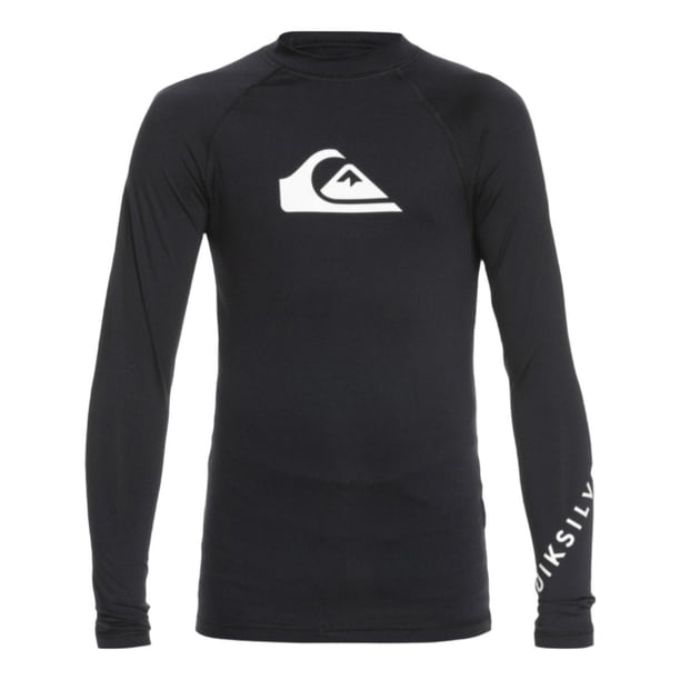 Rashguard Quiksilver Alltime Para Niños Color Negro Modelo EQKWR03121KVJ0