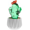 thumbnail image 4 of Faux Cactus in Vase for Teacher Artificial Plant Ornament with Lifelike Look Resin 4.5 Inches, 4 of 5