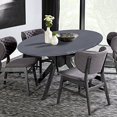 thumbnail image 2 of HAHDAXIA Round Waterproof Table Cover Elastic Tablecloth Vinyl Fitted Table Cover Elastic Edged Plastic Table Cover Fits Tables up to 36"-44" R Silver Grey, 2 of 7