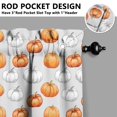 thumbnail image 5 of Fall Kitchen Curtains 24 Inch Short - 3 Panel Set, Autumn Harvest Print, Rod Pocket Window Treatment for Thanksgiving, Farmhouse, Cafe, Living Room - Machine Washable, 5 of 6