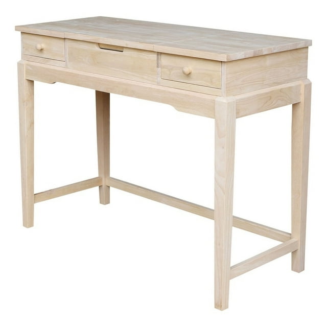 International Concepts Home Accents Unfinished Solid Wood Vanity Table