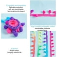 thumbnail image 3 of 20 Yards Pom Poms Fringe Ball Trim 10mm Ball Fringe Ribbon Rainbow Color Pom Poms Tassel Trim Pom Fringe Tassel Lace, 3 of 7