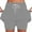 Grey, variant on Lenpel Skorts for Women Summer Casual High Waisted Drawstring Mini Tennis Skirts with Shorts Workout Athletic Skorts