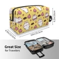 thumbnail image 4 of Goofa Rabbit Hunger Printed Toiletry Bag with Handle,Large Capacity Travel Makeup Cosmetic Bag for Women, Carry on Airport Airline Compliant Bag, 4 of 9