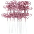 thumbnail image 5 of Christmas Tree Picks,Bexikou 20Pcs 11.8" Artificial Flowers Branch Stems Christmas Candy Curly Picks for Christmas Tree Wreath Crafts Fillers Party Home Holiday Arrangement(Pink), 5 of 7