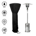 thumbnail image 3 of Black Patio Heater Cover Waterproof Oxford Fabric with Zipper Storage Bag Rainproof Snow Protection, 3 of 7