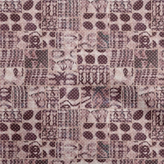 oneOone Cotton Poplin Twill Dark Rose Brown Fabric Aaian Batik Fabric For Sewing Printed Craft Fabric By The Yard 56 Inch Wide