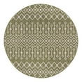 thumbnail image 6 of Unique Loom Outdoor Trellis Collection Area Rug - Tribal Trellis (10' 8" Round Green/Natural), 6 of 6