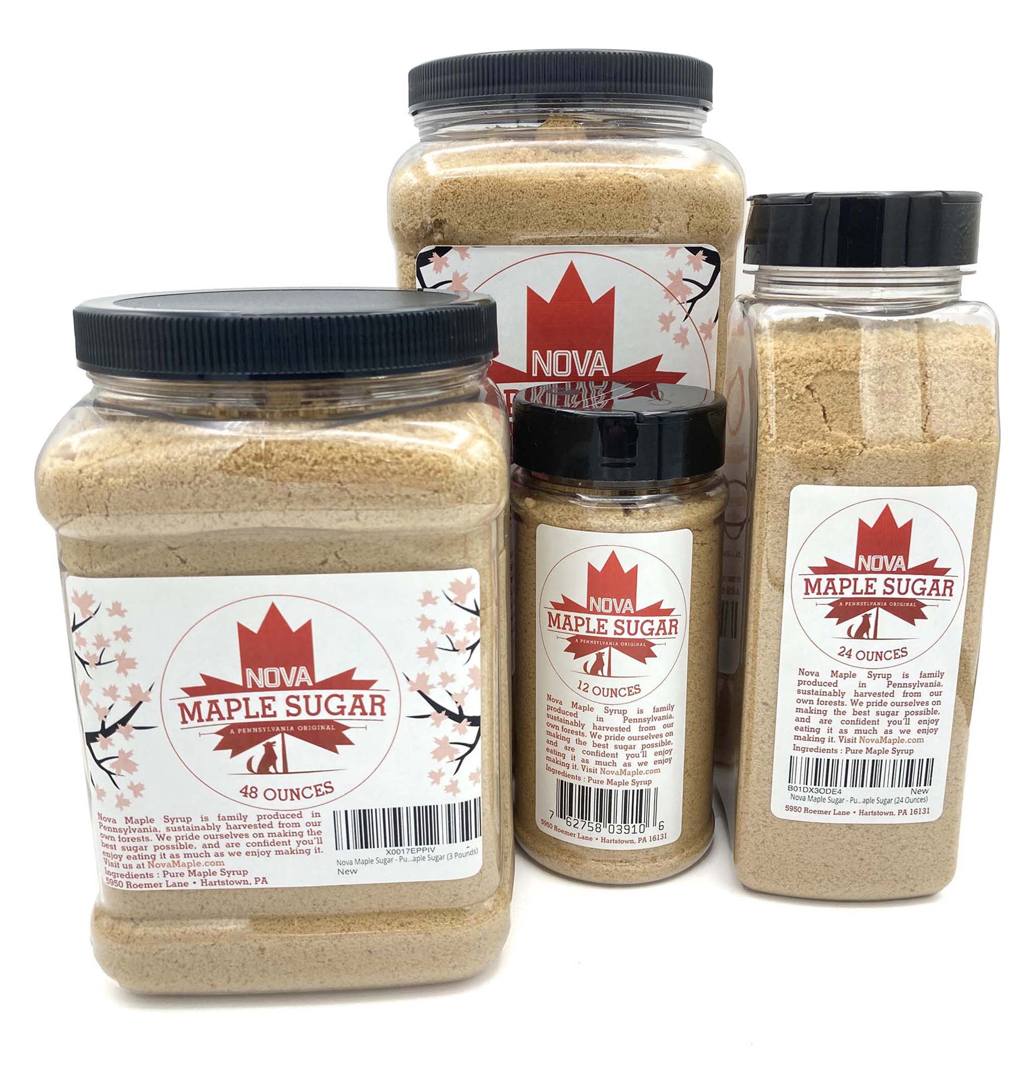 Nova Maple Sugar - Pure Grade-A Maple Sugar (3 Pounds)