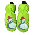 thumbnail image 2 of Yanyanz Gloves Mittens, Children's Snowman Skiing Cold Snowproof Gloves, Gloves Green One Size, 2 of 2