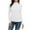 White, variant on Womens Summer Tops Women Lightweight Long Sleeve Ruffle Top Women Shirts Tall Dressy Shirt Striped T Shirt Button up Thermal Shirts for Dress Tops Business Casual on Clearance Grey M
