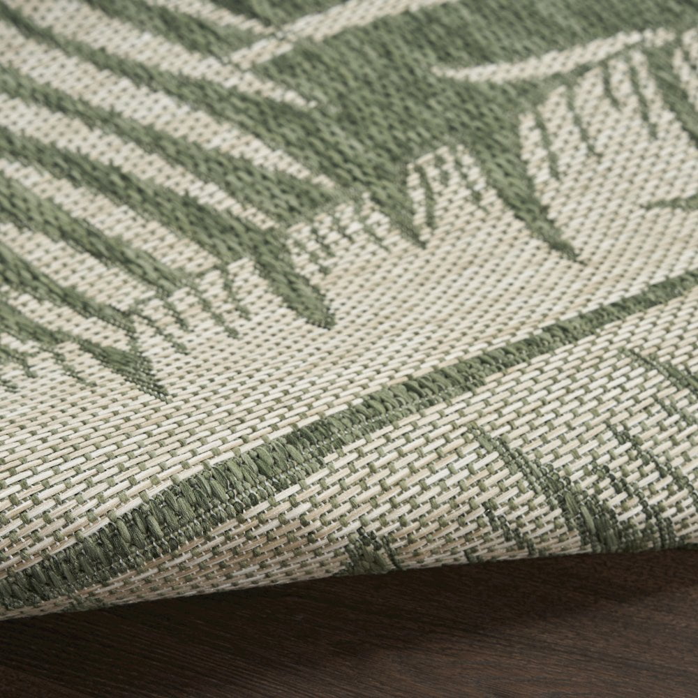Nourison Home Garden Oasis 10' x 14' Green Ivory Outdoor Rug