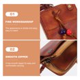 thumbnail image 3 of MasteelfCA 1pc Key Pouch Genuine Leather Car Key Case Zipper Car Key Bag Driving Licence Bag, 3 of 7