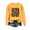 Yellow, variant on Sweatshirt for Women No Hood Fall Winter Relaxed Fit Crewneck Long Sleeve Batwing Cold Shoulder with Pocket Graphic Pullover Cotton Pullover(Beige,S)