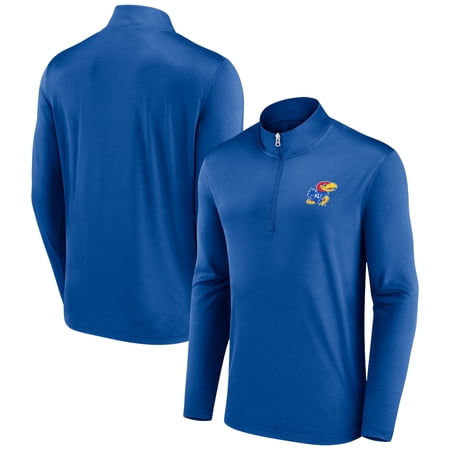 Men's Fanatics Branded Royal Kansas Jayhawks Underdog Mindset Quarter-Zip Top