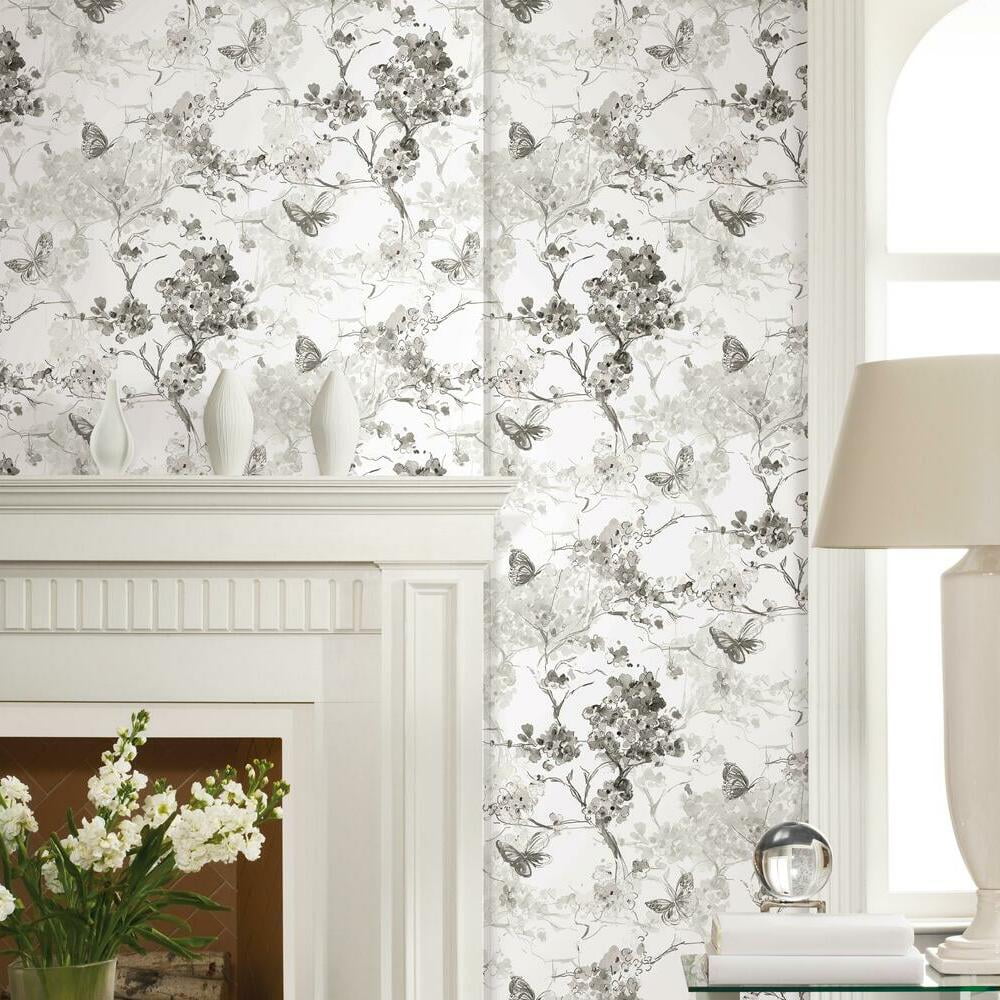 Spring Cherry Blossoms Peel and Stick Wallpaper