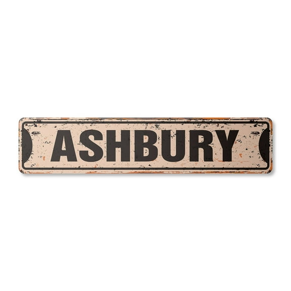 ASHBURY Vintage Plastic Street Sign san francisco Haight road SF | Indoor/Outdoor |  36" Wide
