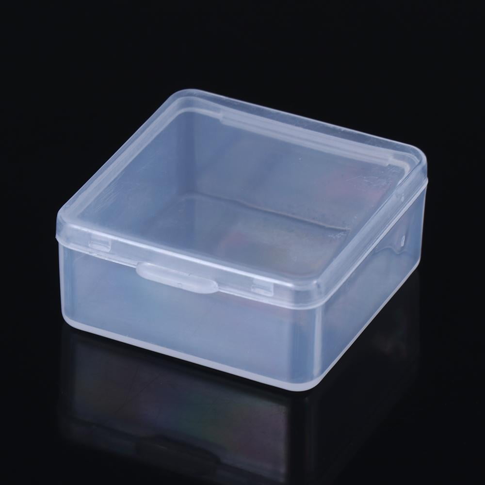 5 Pcs Detachable Transparent Plastic Divided Storage Case & Nail Art Empty  Divided Boxes Rhinestone Storage Box