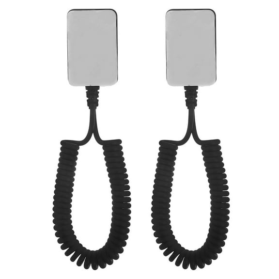 ELAYARD Anti-Lost Mobile Phone Tether with Adhesive Hook, Black Plastic, 2 Pieces, Secure Phone Accessories