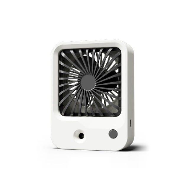 Cateissary Ventilador de niebla de pulverización de Ventiladores de aire portátiles de 3 engranajes Humidificación Humidificador de Humidificadores Blanco