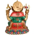 thumbnail image 2 of Exotic India ZCJ04 Lord Ganesha Brass Statue Multicolored, 2 of 2