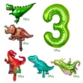 thumbnail image 2 of Globos KZXAXHIU Dinosaurio Set de Fiesta Número 4 de 40", 2 of 4