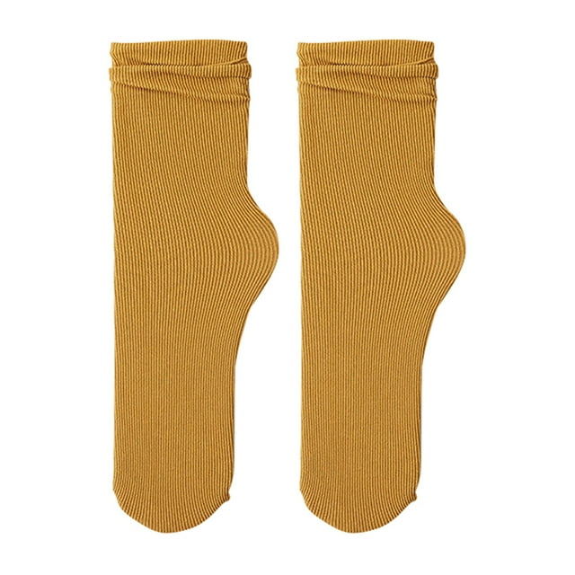 Women's Summer and Autumn Thin Ice Socks Solid Simple Ice Silk Socks Mid Tube Socks