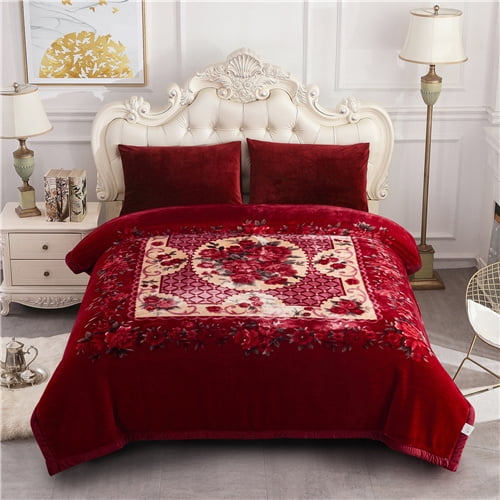 Red Beige Floral