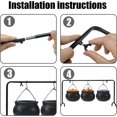 thumbnail image 3 of HUGFEGWE Witches Cauldron Witches Cauldron Set of 3 Mini Cauldron on Rack Black Plastic Witches Cauldron Halloween Candy Bowl Bucket for Halloween Party Hocus Pocus Decor CJB91-130031, 3 of 9