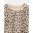 thumbnail image 2 of Wonder Nation Baby and Toddler Girls' Print Tee with Long Sleeves, Sizes 0M-5T, 2 of 3