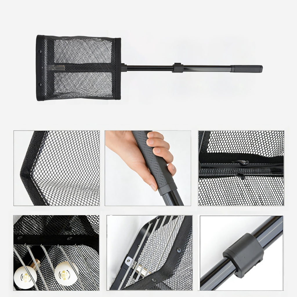 Premium Metal Table Tennis Ball Collector With Adjustable Length For Versatile Use