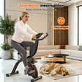 thumbnail image 6 of Naipo Exercise Bike Indoor 16 Level Magnetic Resistance Folding Stationary Bike with 265lbs Capacity Adjustable Seat Height Orange Color for Space Saving Home Use, 6 of 11