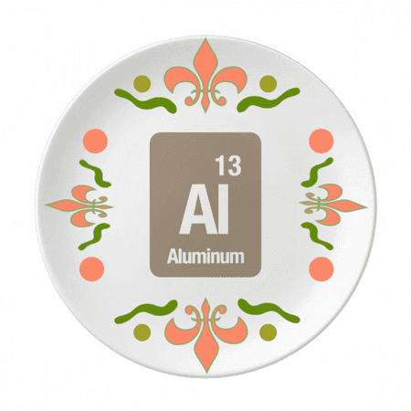 

Al Alunum Checal Element chem Flower Ceramics Plate Tableware Dinner Dish
