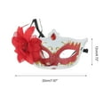 thumbnail image 2 of Unique Bargains 1 Pc Ball Princess Half Face Party Mask for Masquerade Party Red, 2 of 5