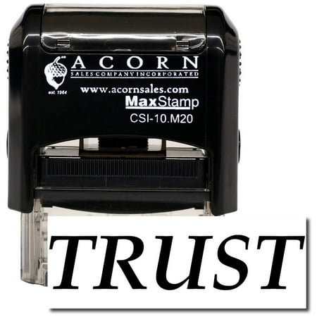 Self-Inking Trust Stamp with Yellow Ink