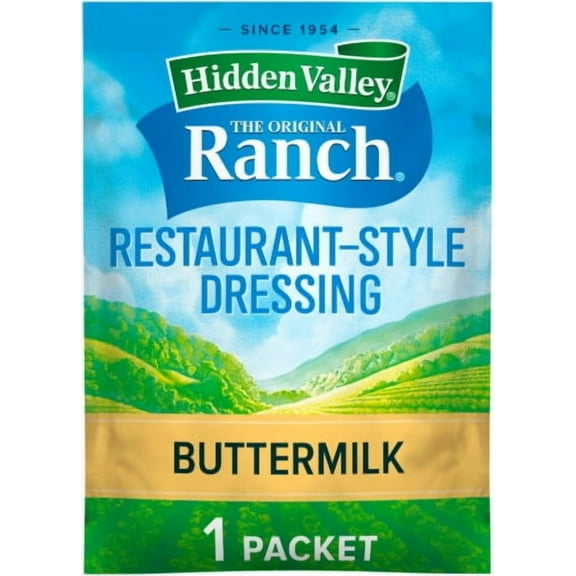 2X - Hidden Valley Buttermilk Ranch Salad Dressing and Seasoning Mix Packet
