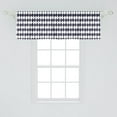thumbnail image 2 of Ambesonne Wave Window Valance, Dichromatic Retro Art Pattern with Simple Abstract Geometric Stripes Print, Curtain Valance for Kitchen Bedroom Decor with Rod Pocket, 54" X 18", Dark Purple Grey White, 2 of 2
