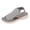 Gray, variant on Womens Slip On Sneaker Sandals with Arch Support Breathable Mesh Walking Sandals Lightweight Wedge Sole Open Toe Shoes Stretchy Knit Upper Comfortable Casual Footwear for Travel Nursing, US Size: 5