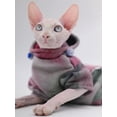 thumbnail image 2 of Hairless Cat Clothes Soft Warm Cat Hoodie for Sphynx Cats,Devon Rex, Cornish,Peterbald, 2 of 5