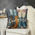 thumbnail image 2 of YINGXI Howdy Girl's Trip Decorative for Dorm Decor, for Teen Girls 24x24in, 2 of 5