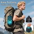 thumbnail image 4 of Hanging Hammock Portable Travel Camping For Outdooor Beach Camping Hiking Fluorescent Cyan, 4 of 8